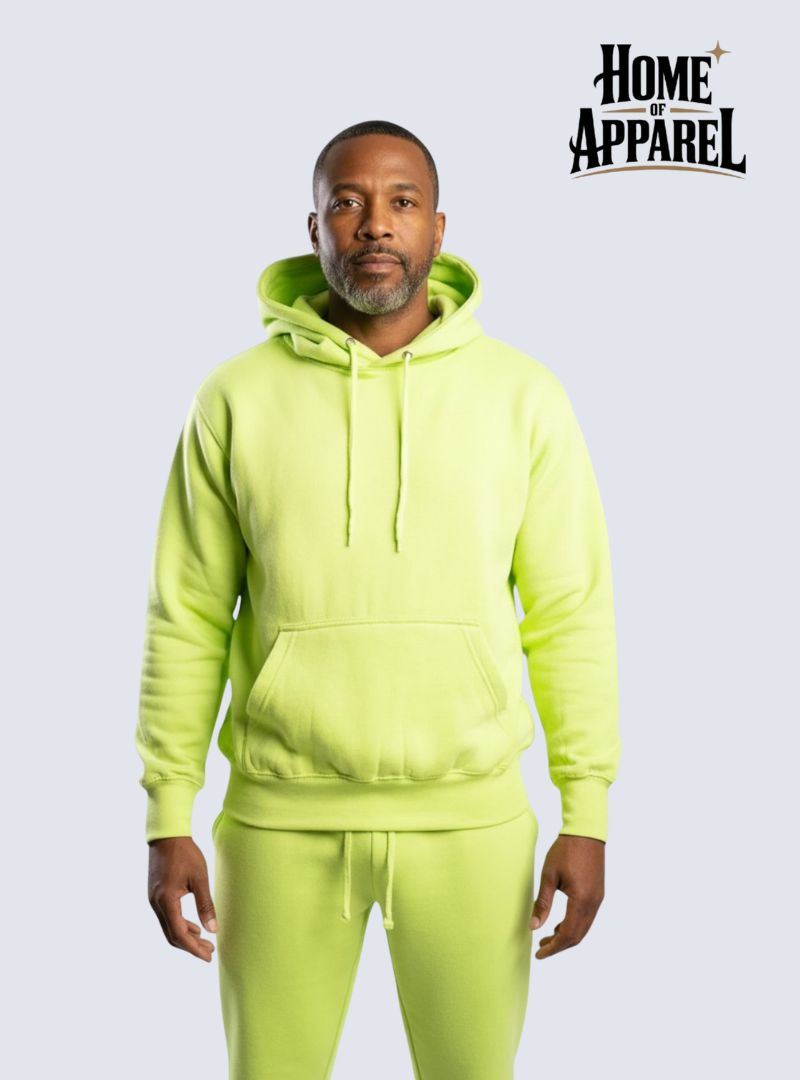 Lime Green Heavy Blend Fleece Sweat Suits