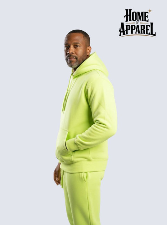 Lime Green Heavy Blend Fleece Sweat Suits