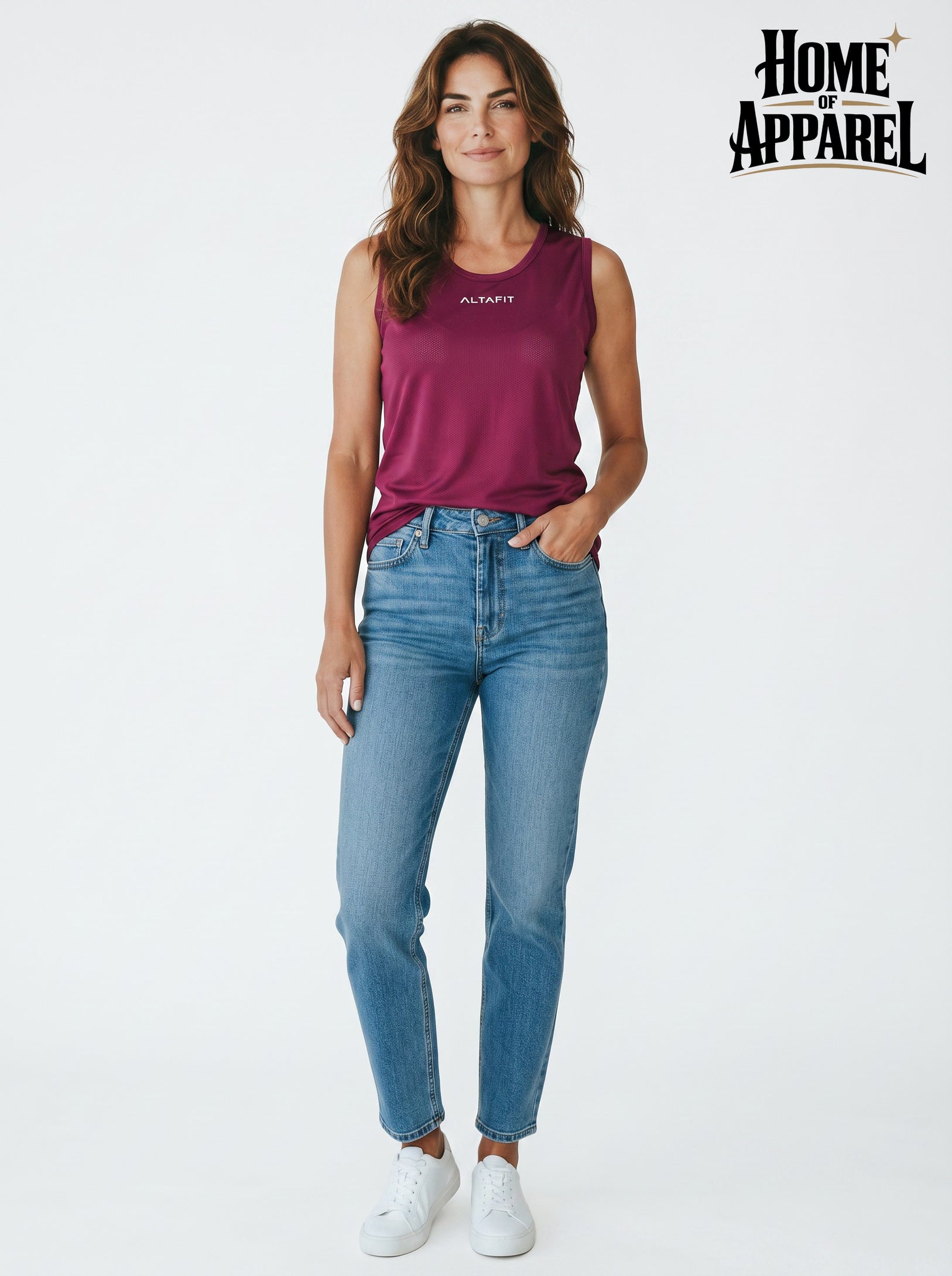 Women's American Style Mesh Tank Top | 100% Polyester Activewear