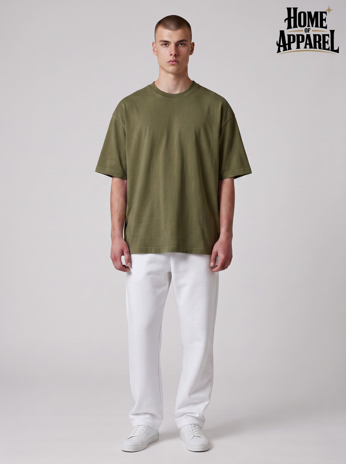 260GSM Unisex Washed Oversized Heavyweight T-Shirt – Cotton Short Sleeve Tee