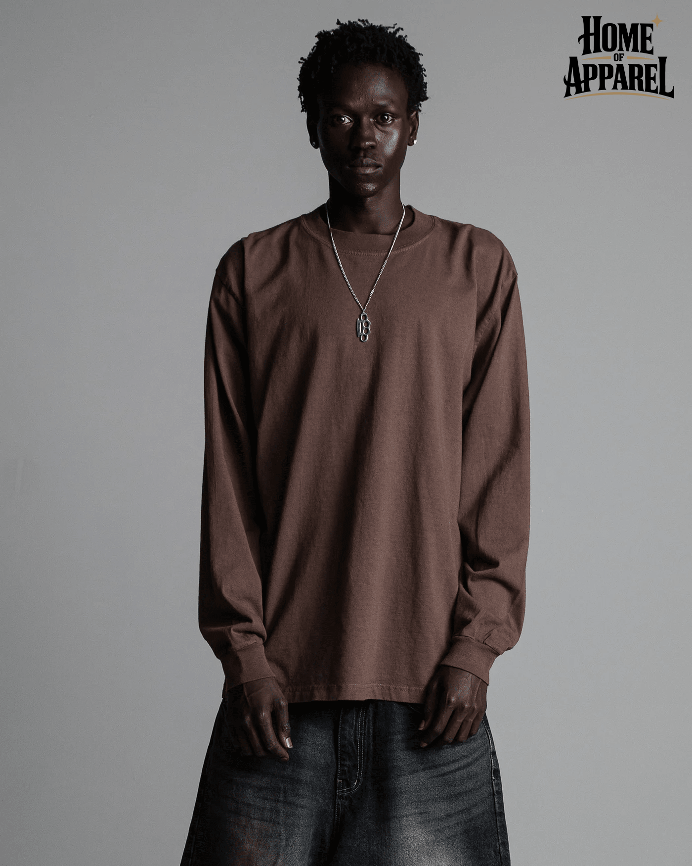 Shaka Wear 7.5 oz Max Heavyweight Garment Dye Long Sleeve T-Shirt | Premium Blank Streetwear Tee