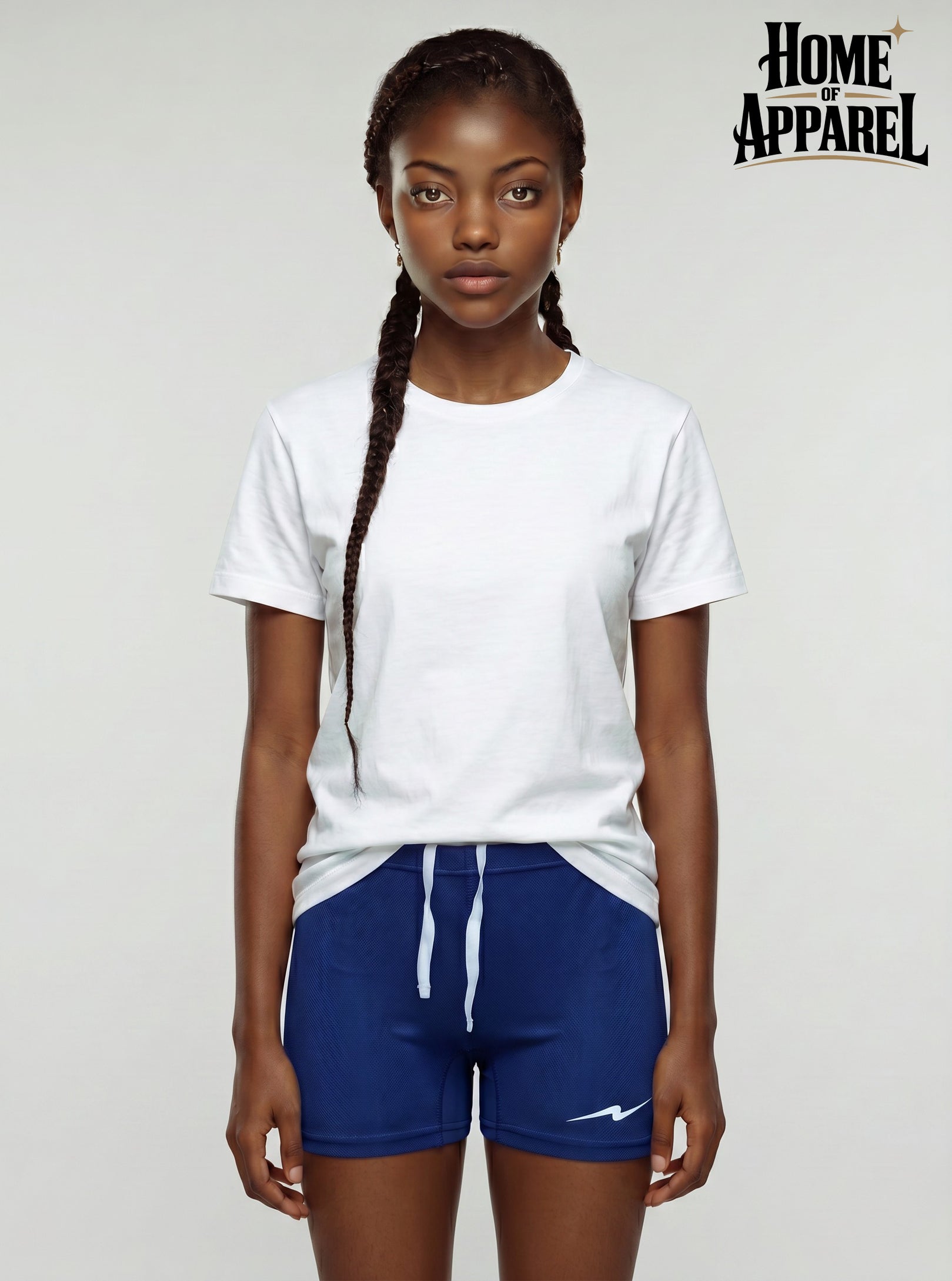Youth Girls Volleyball Shorts – Lightweight Polyester Sportswear