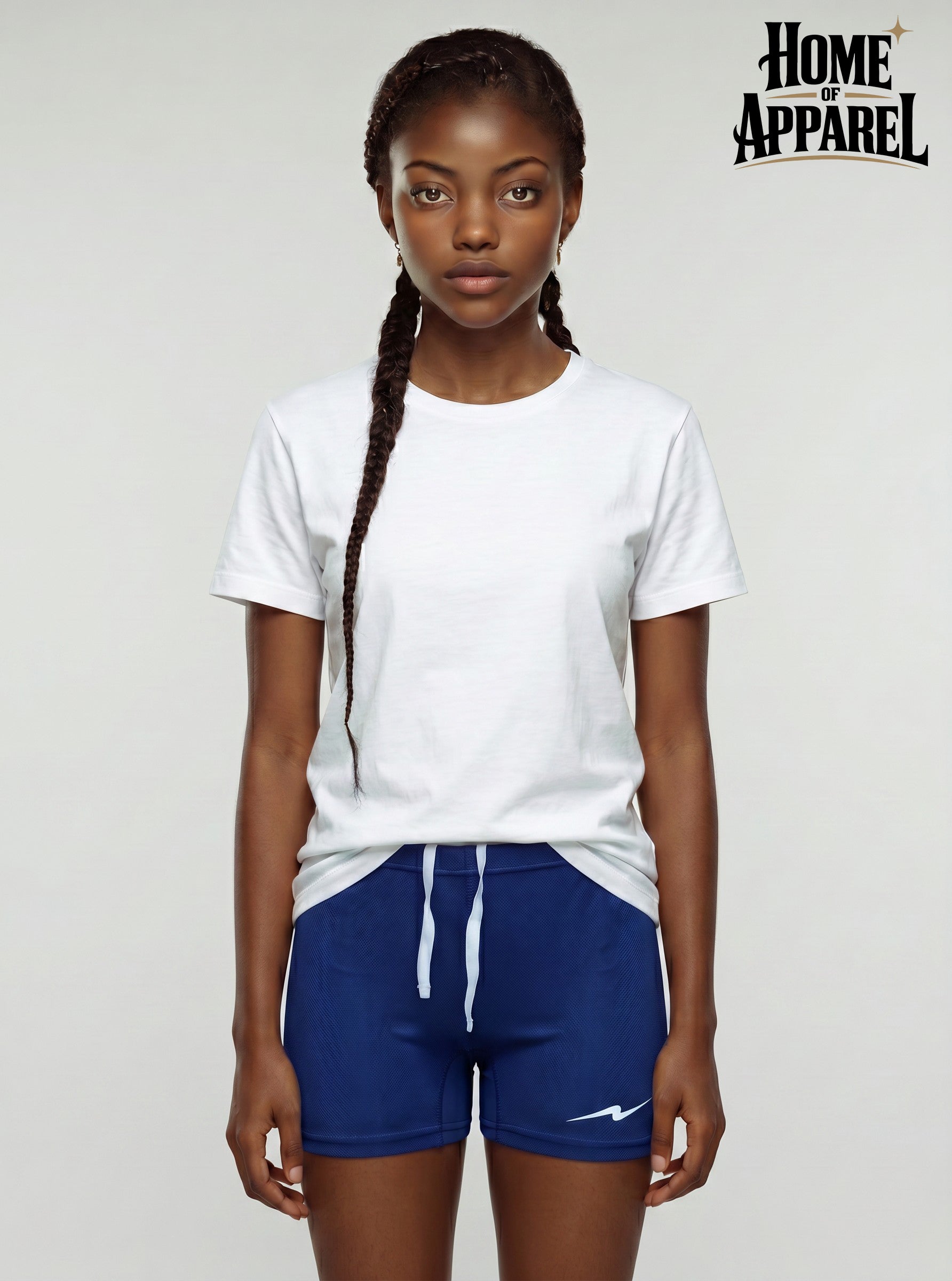 Youth Girls Volleyball Shorts – Lightweight Polyester Sportswear