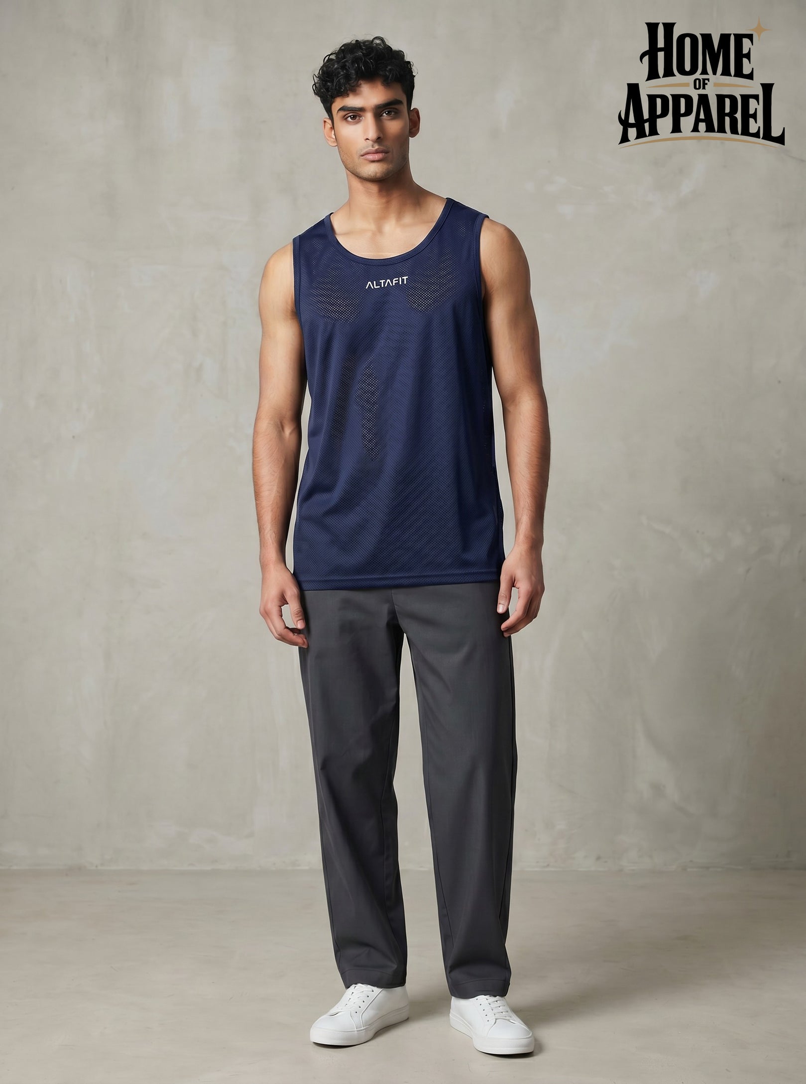 Men's Mesh Tank Top | 100% Polyester | Lightweight Activewear