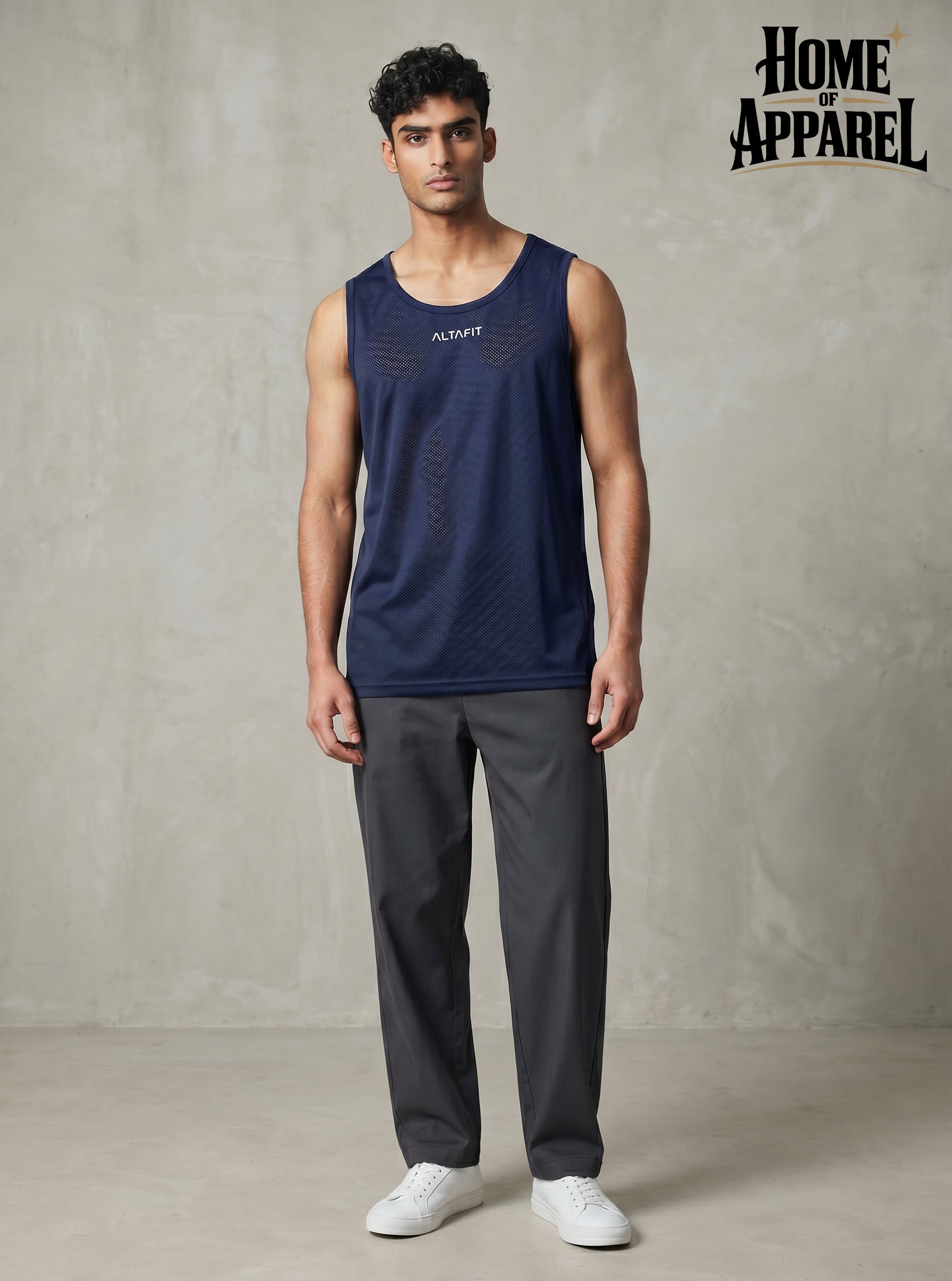 Men's Mesh Tank Top | 100% Polyester | Lightweight Activewear