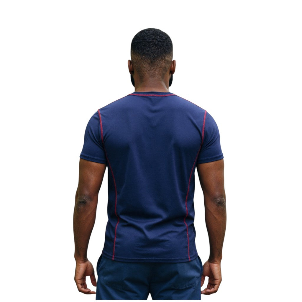 Contrast Stitch Dri Fit Mesh T-Shirt