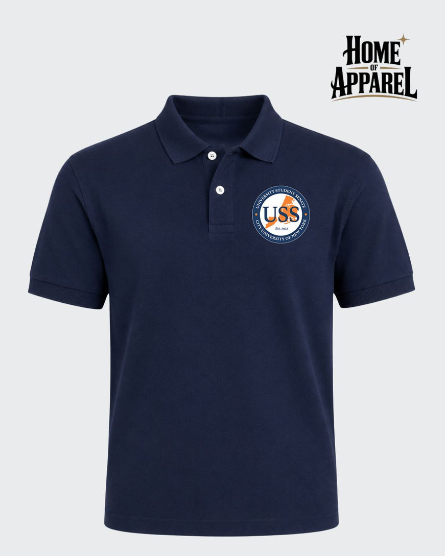 Navy Blue Short-Sleeve Polo Shirt (University Student Senate)