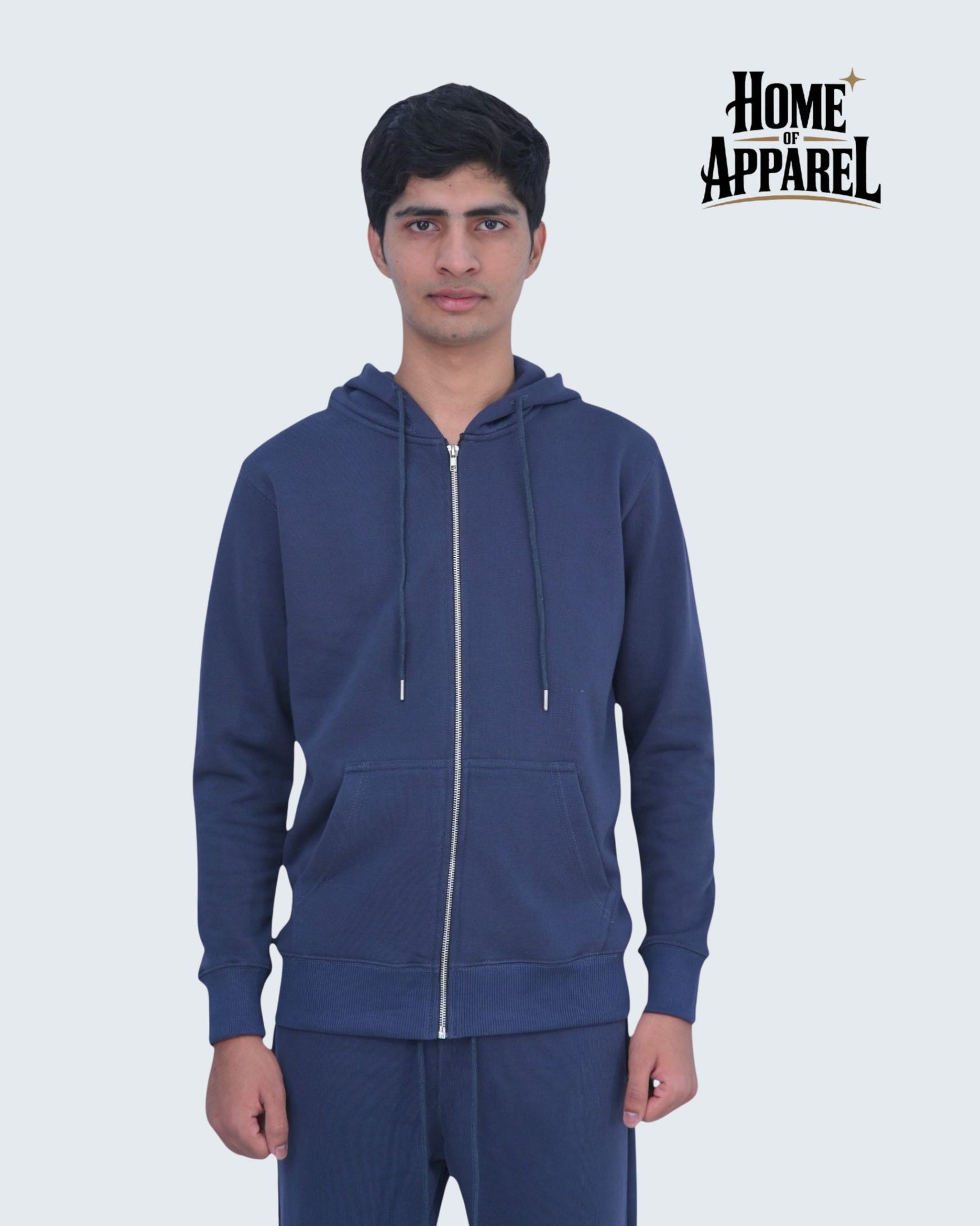 Heavy Weight  Cotton Fleece Zip Up Hoodies