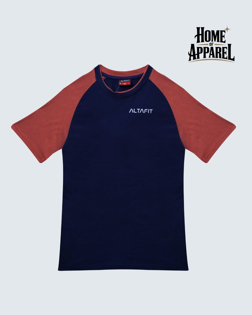 Cotton Jersey Contrast Raglan T-Shirt