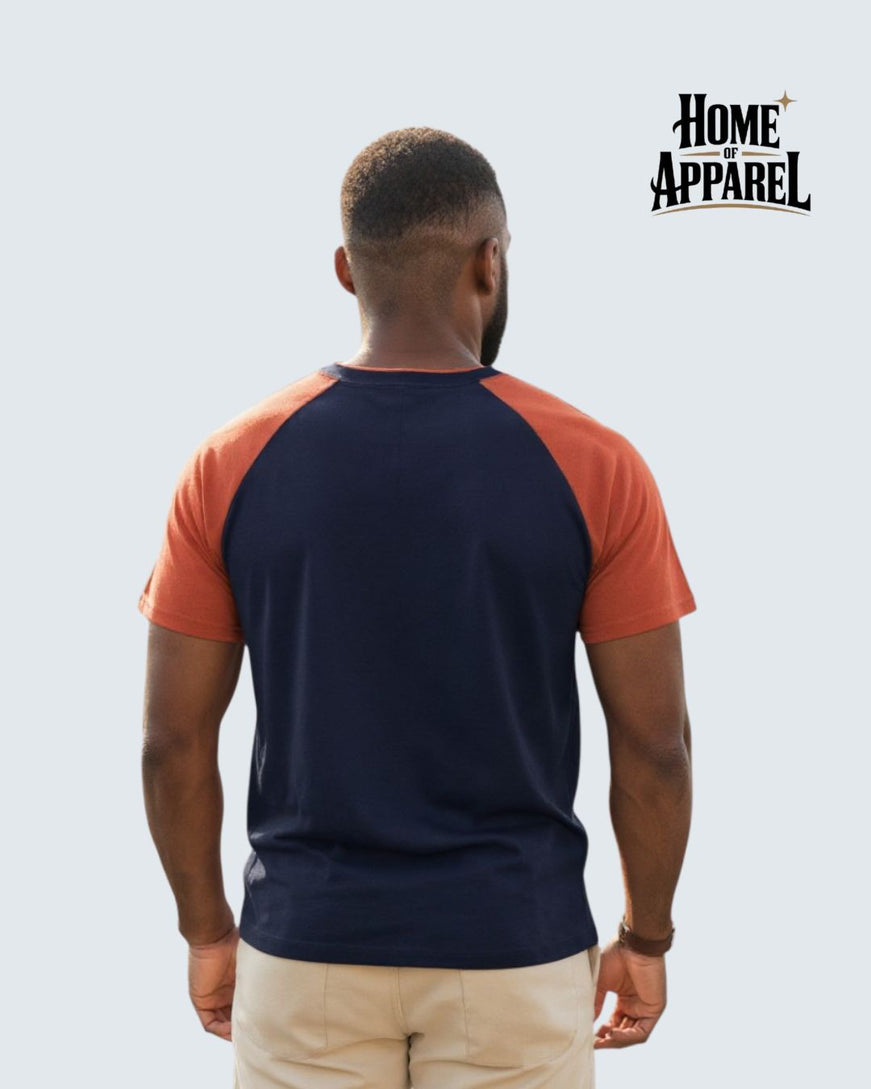 Cotton Jersey Contrast Raglan T-Shirt