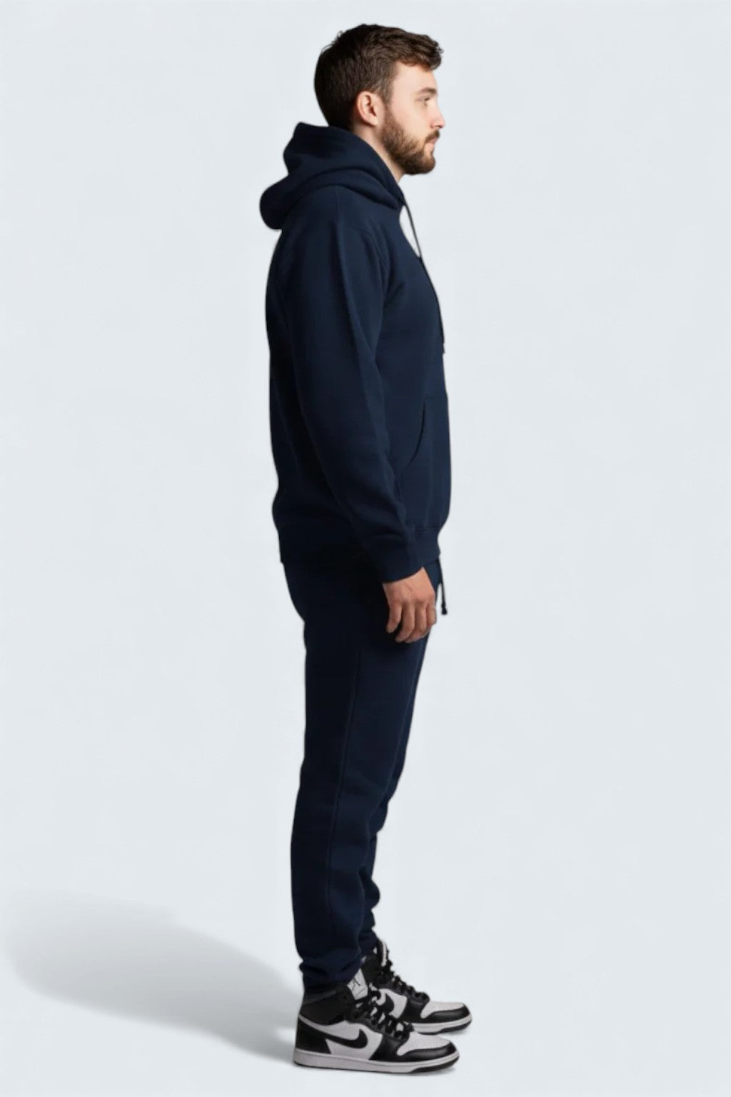 Navy Blue Heavy Blend Fleece Sweatsuit for Men | Men’s Navy Blue Sweatsuit