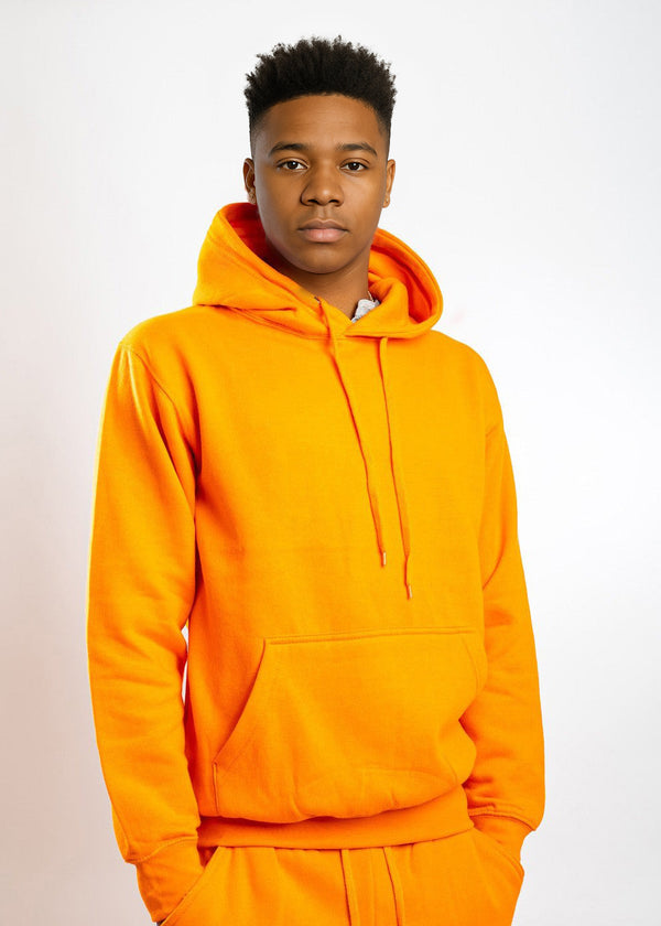 Black Heavy Blend Fleece Hooded Sweatshirt