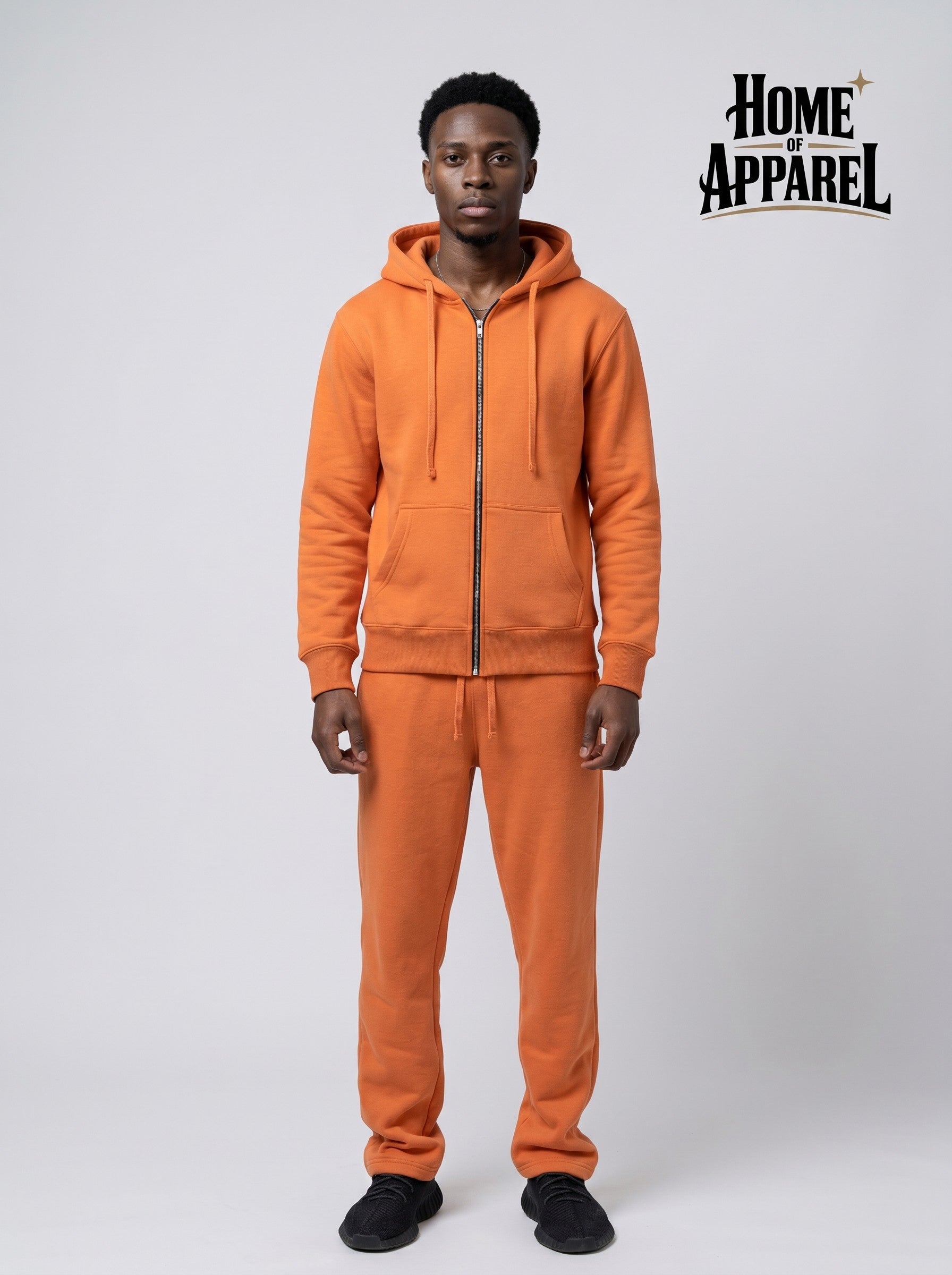 Heavy Weight  Cotton Fleece Zip Up Hoodies
