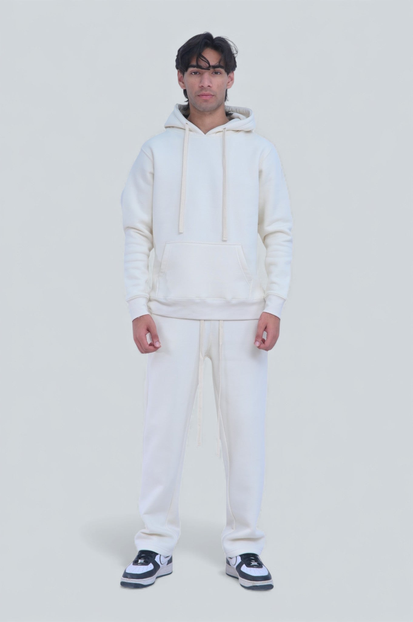 Off-White/Cream Heavy Weight Cotton Fleece SweatSuit