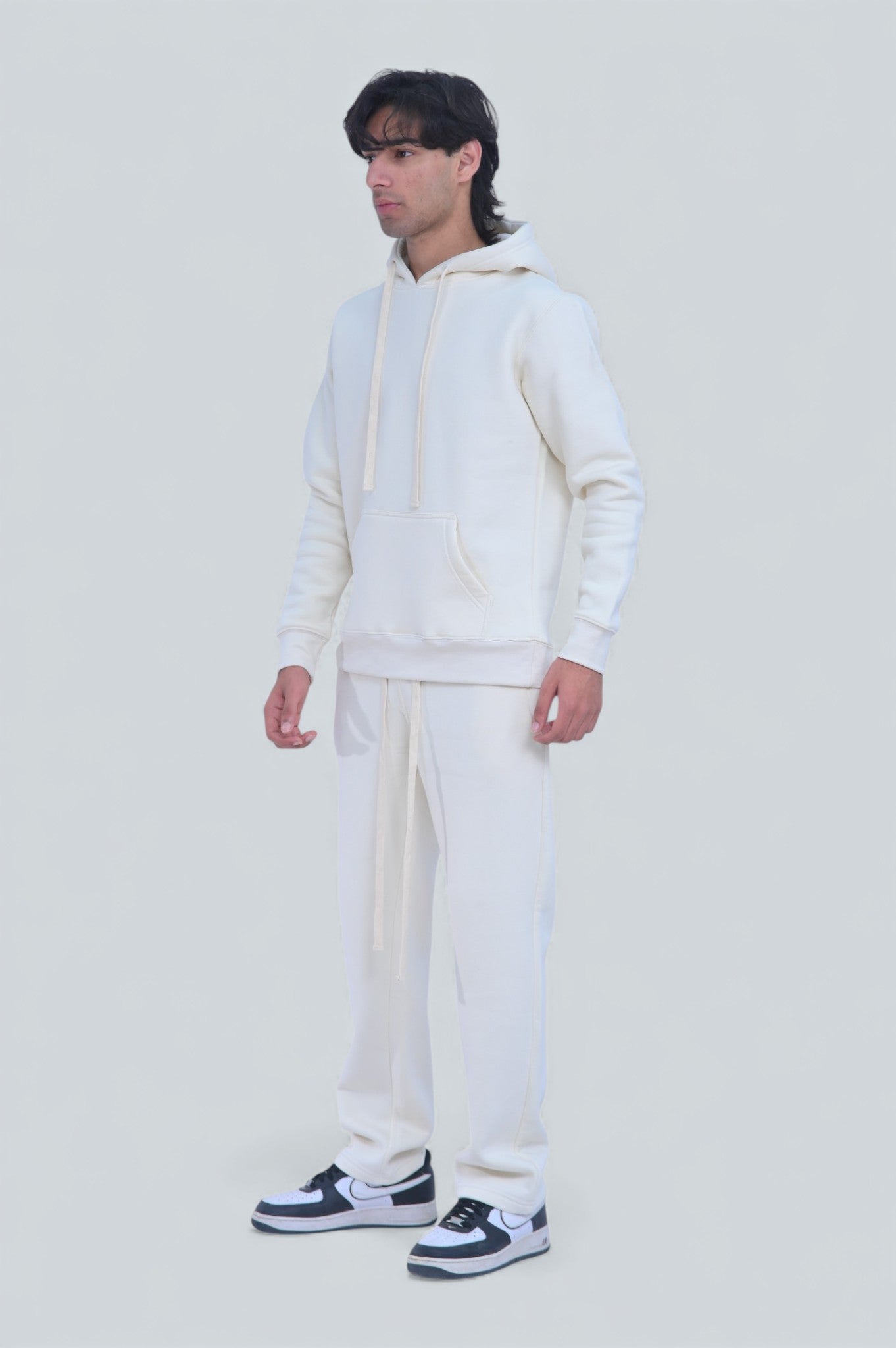 Off-White/Cream Heavy Weight Cotton Fleece SweatSuit