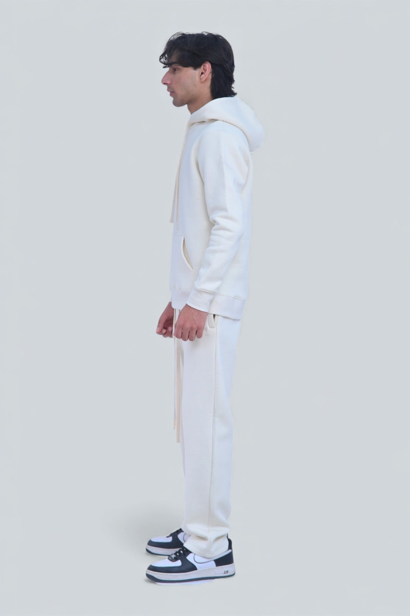 Off-White/Cream Heavy Weight Cotton Fleece SweatSuit