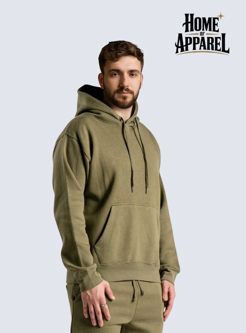 Olive Green Heavy Blend Fleece Hoodie