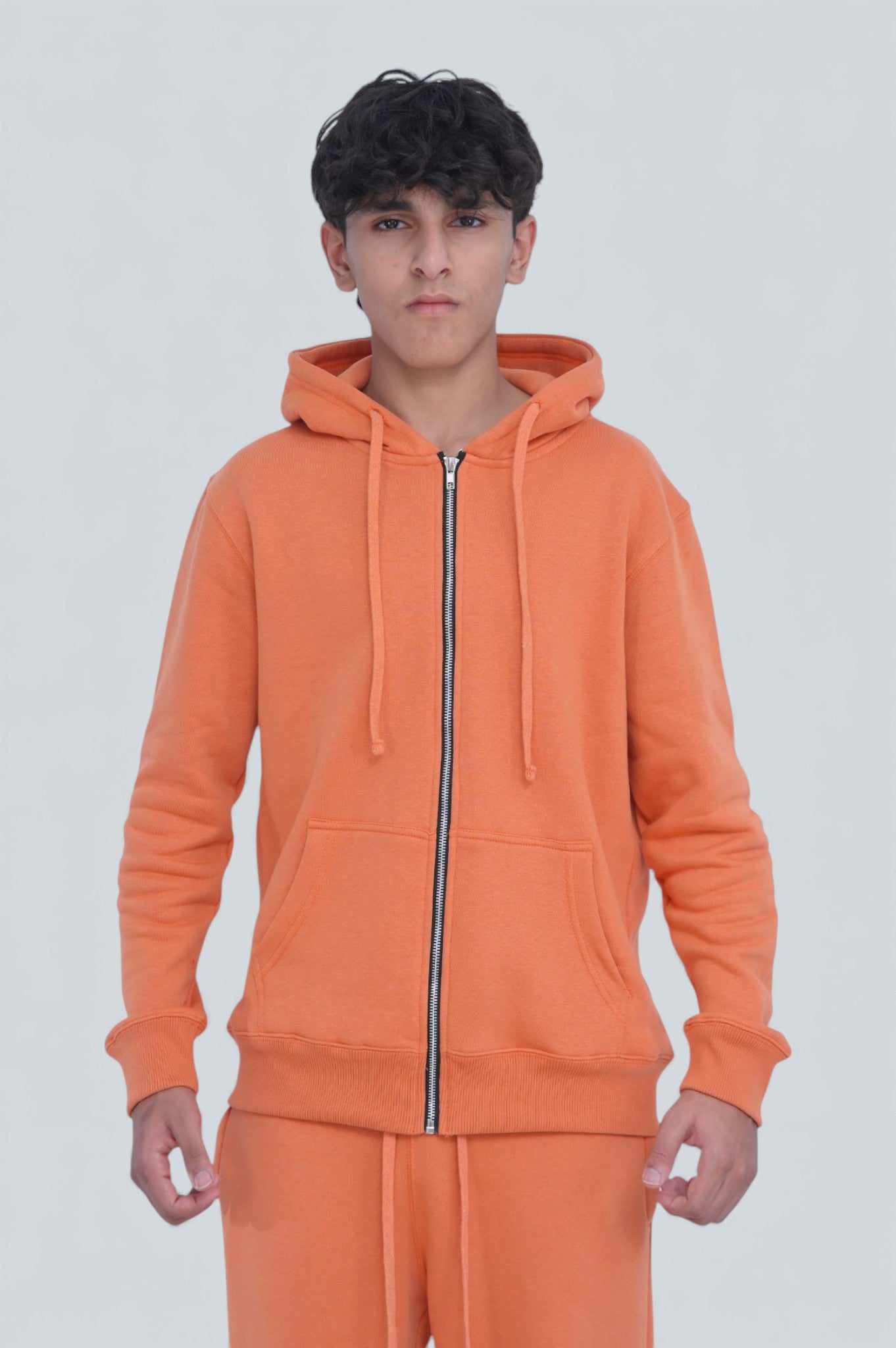 Heavy Weight  Cotton Fleece Zip Up Hoodies