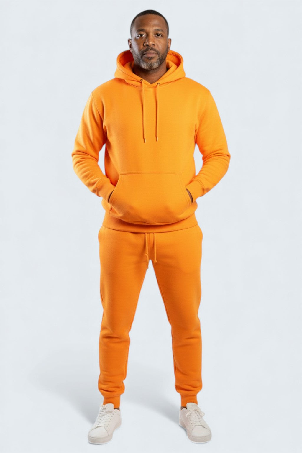 Neon Orange Heavy Blend Fleece SweatSuit