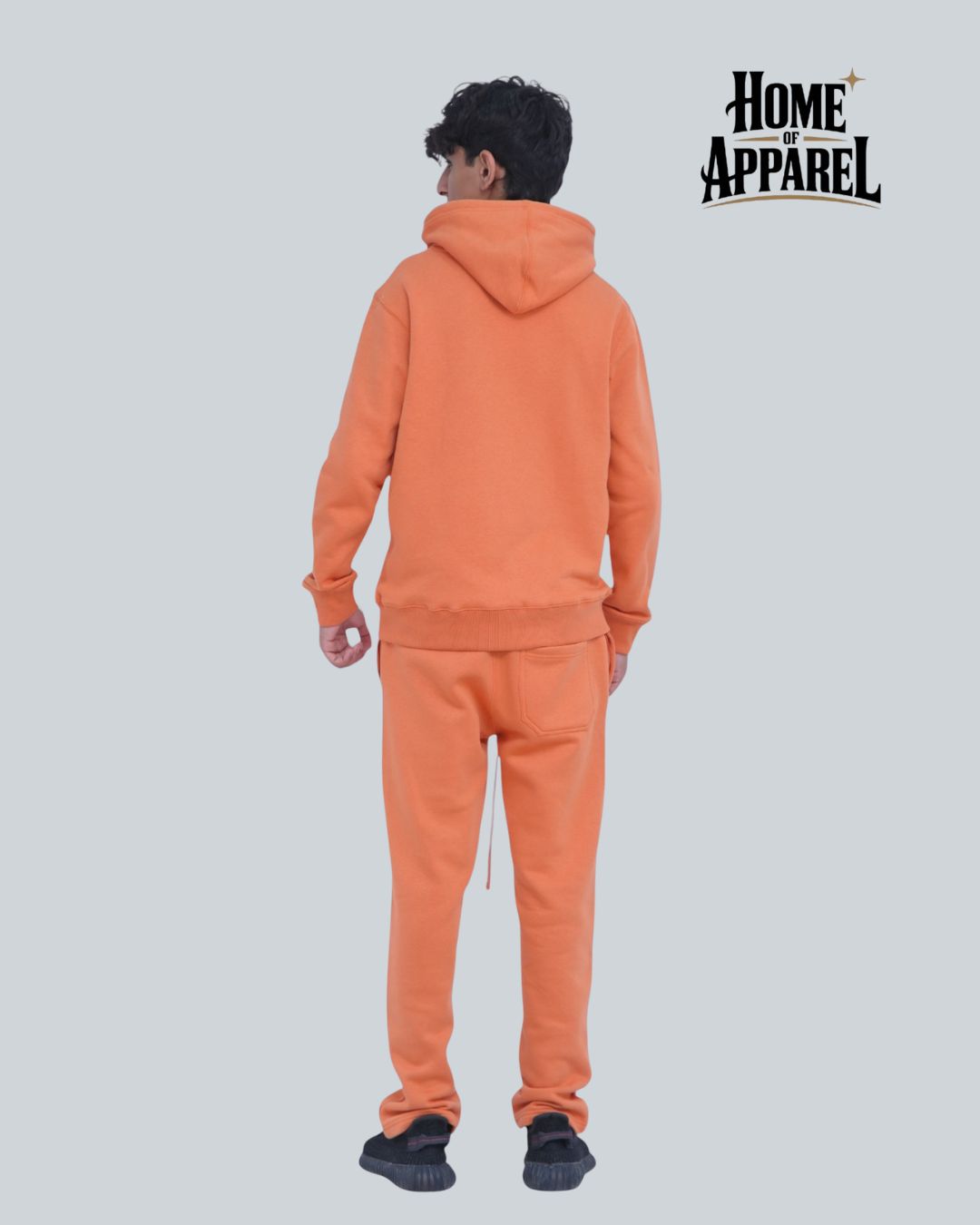 Orange Heavy Weight Cotton Fleece SweatSuit