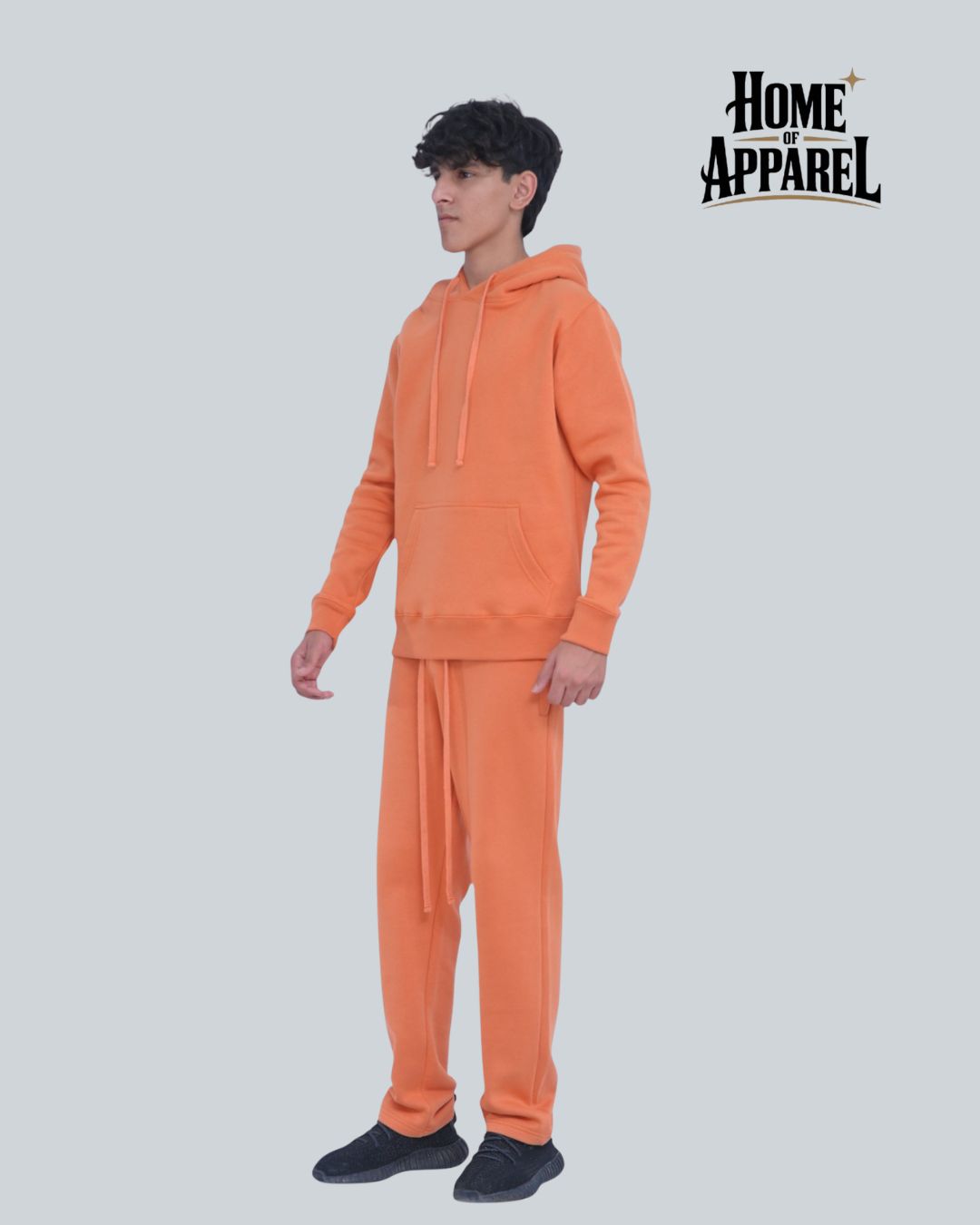 Orange Heavy Weight Cotton Fleece SweatSuit