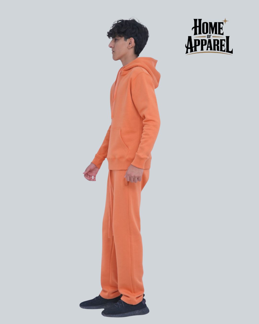 Orange Heavy Weight Cotton Fleece SweatSuit