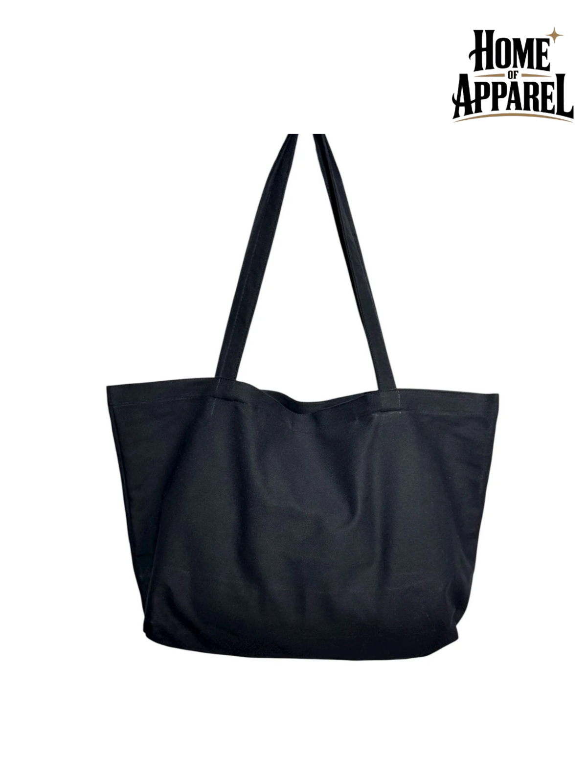 Customizable Black Tote Bag