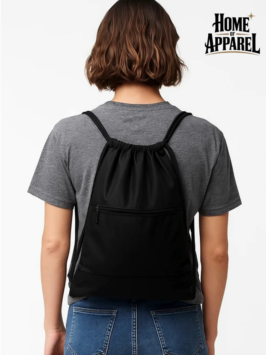 Nylon Drawstring Backpack