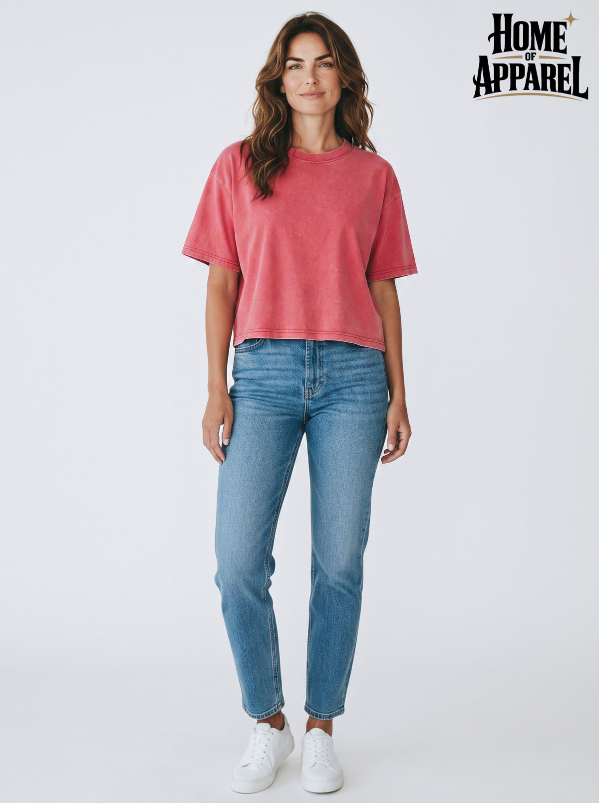 Women's oversized 100% cotton vintage washed crop top, image 7