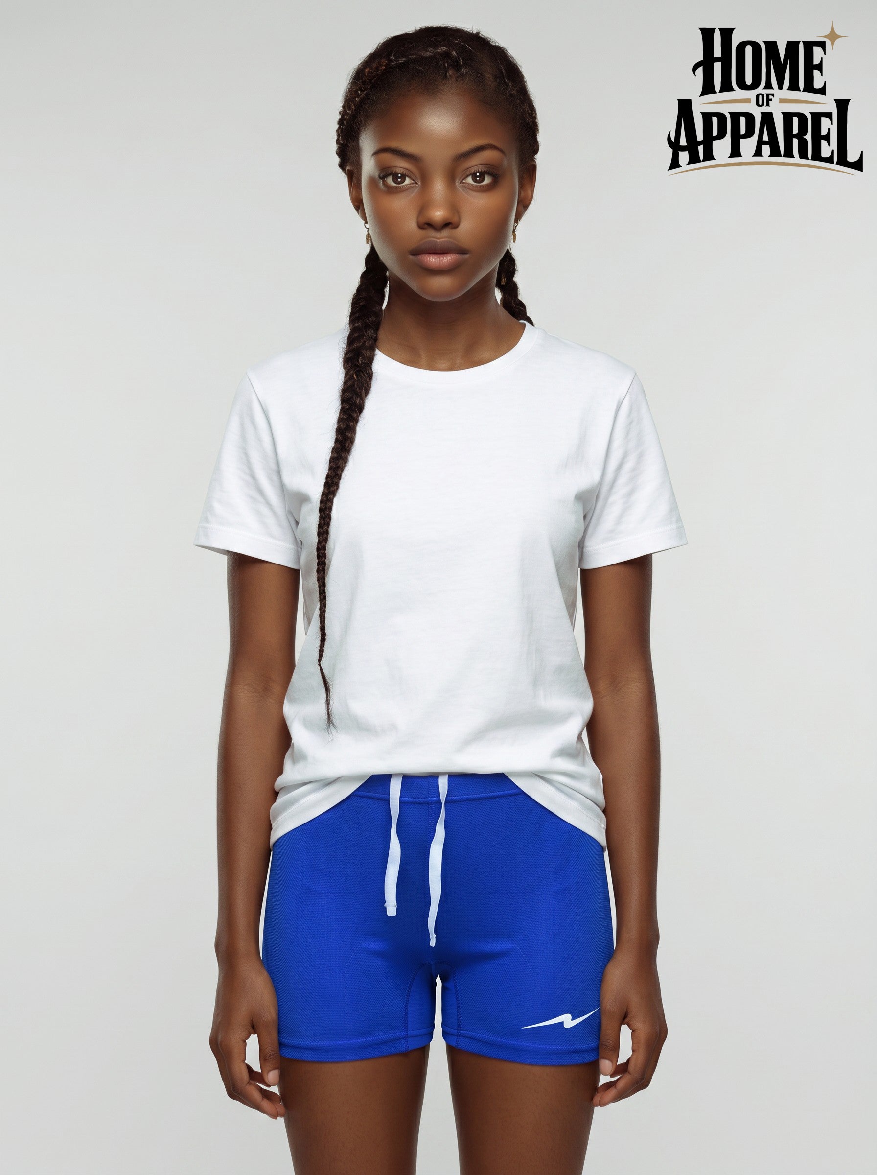 Youth Girls Volleyball Shorts – Lightweight Polyester Sportswear