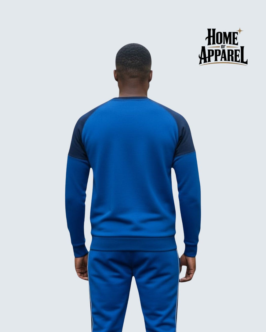 Royal blue polyester fleece Sweat shirt/Sweatshirt Fleece