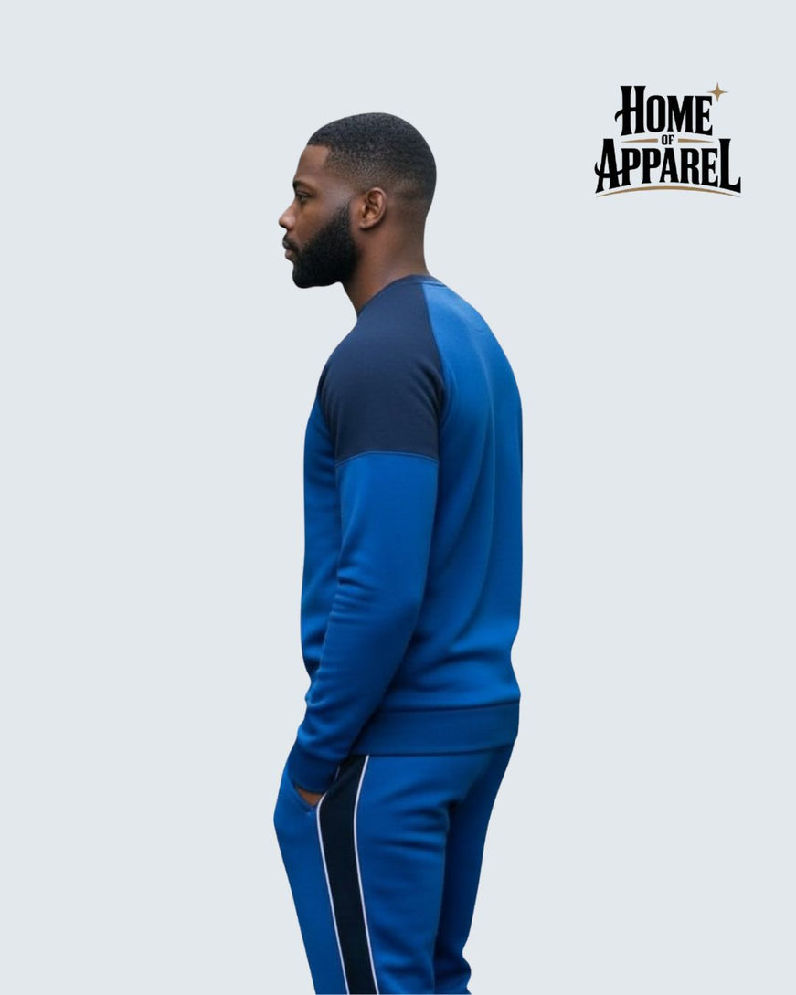 Royal blue polyester fleece Sweat shirt/Sweatshirt Fleece