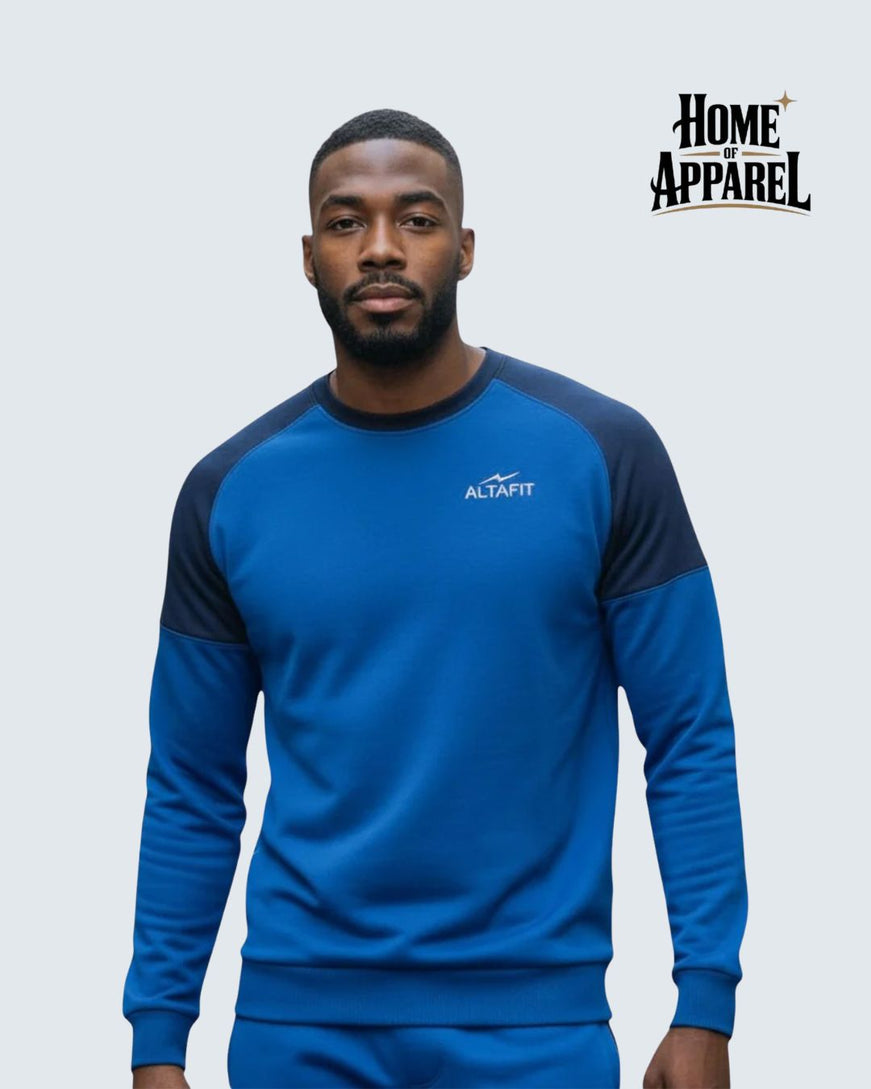 Royal blue polyester fleece Sweat shirt/Sweatshirt Fleece
