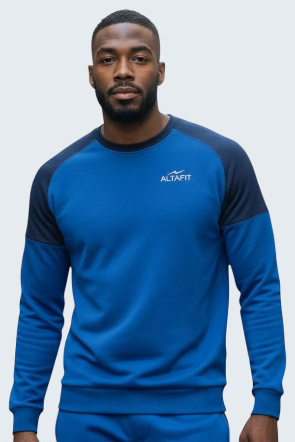 Royal blue polyester fleece Sweat shirt/Sweatshirt Fleece