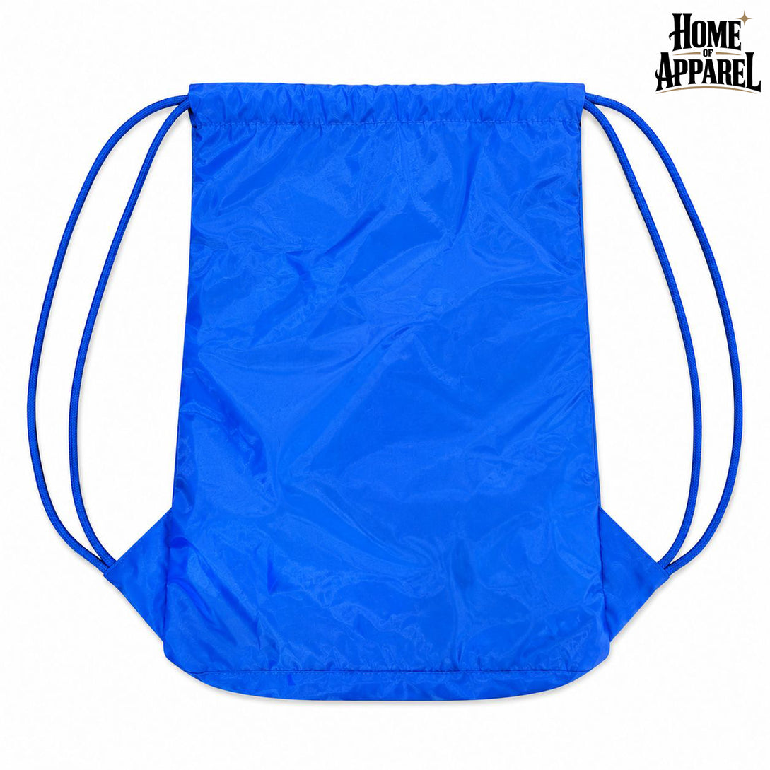 210D Nylon Drawstring Backpack with Zipper Pocket – Durable & Lightweight