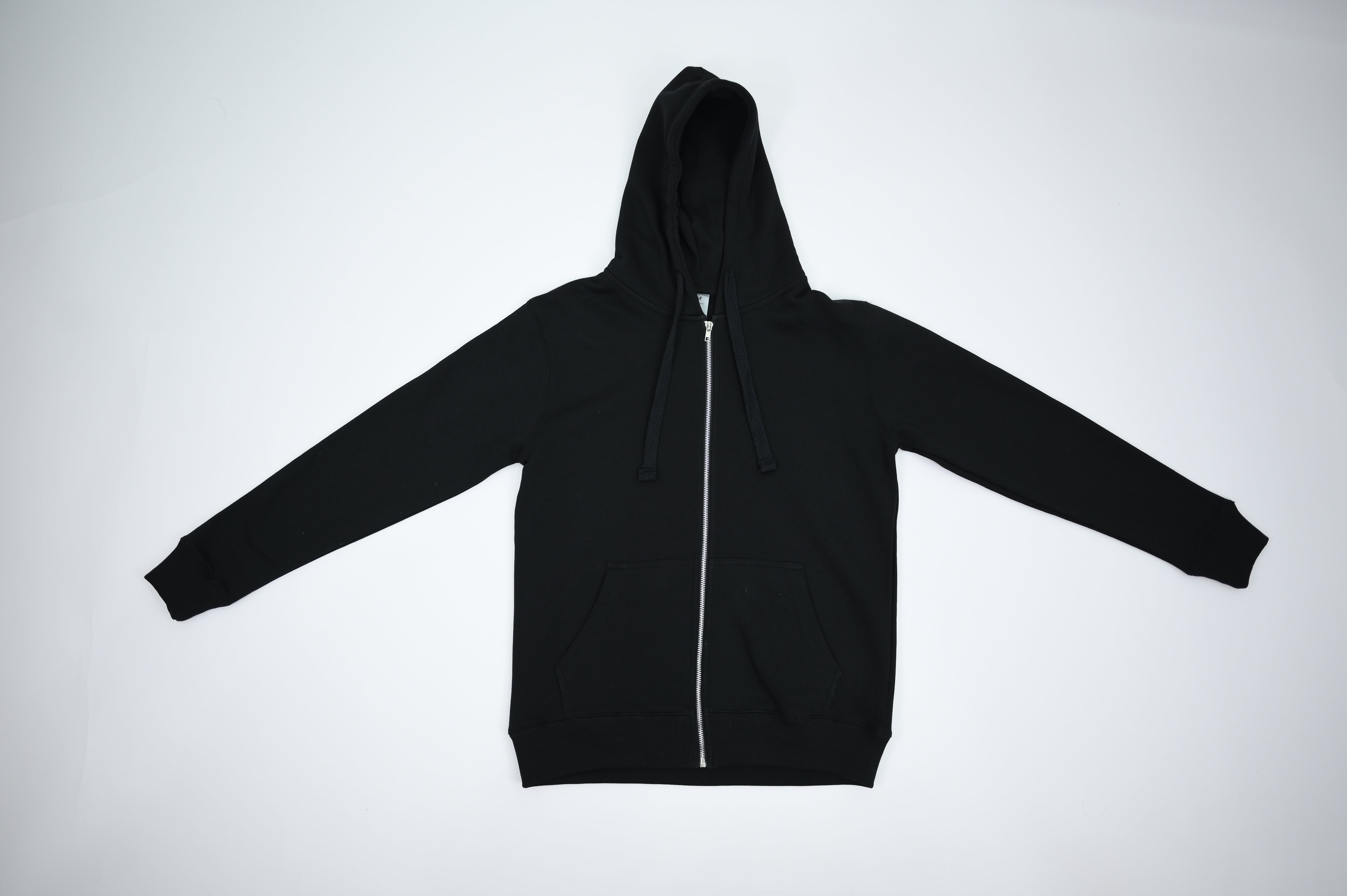 Black Full Zipper Heavy Blend Hooded Sweatshirt