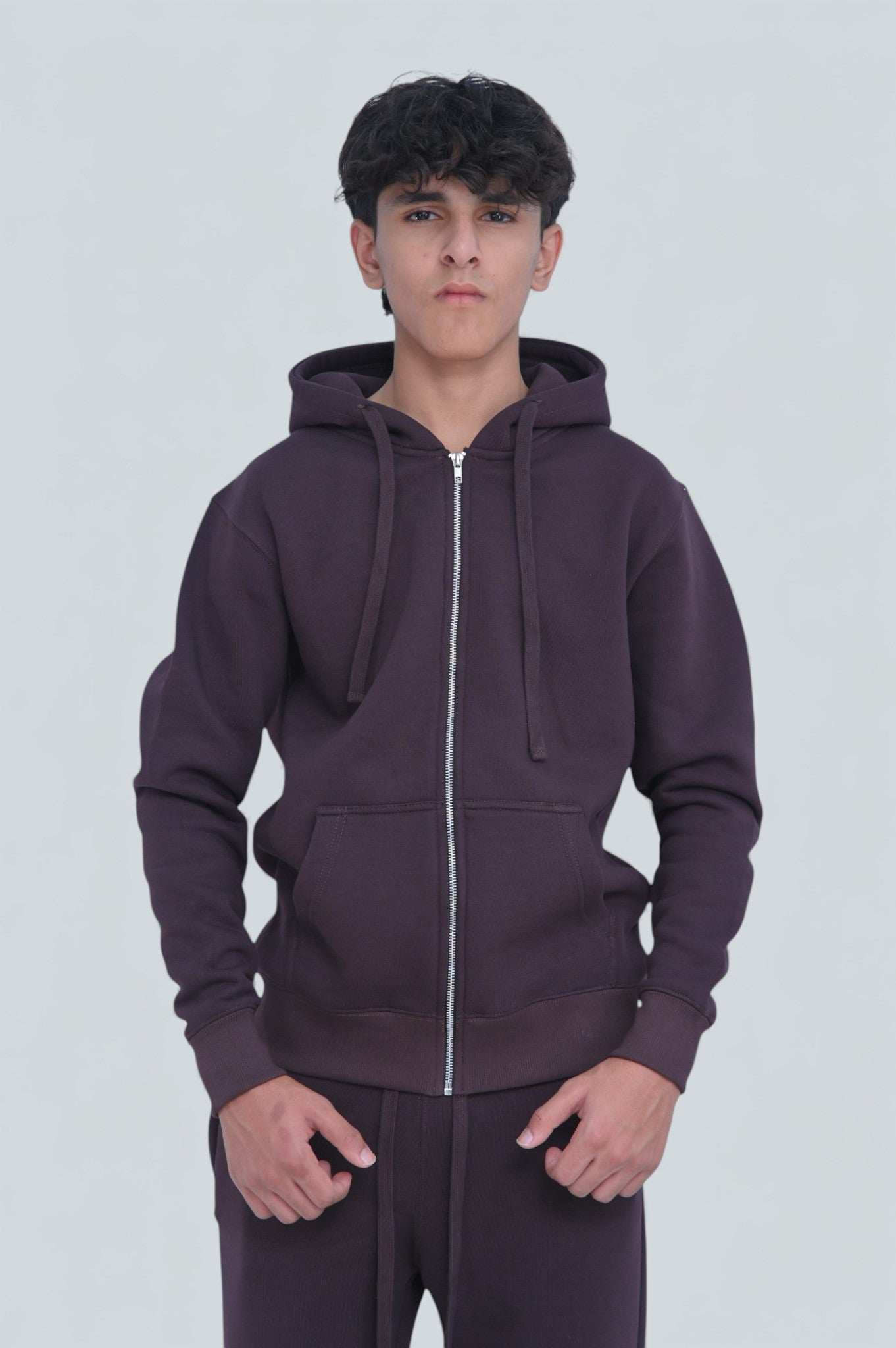 Heavy Weight  Cotton Fleece Zip Up Hoodies