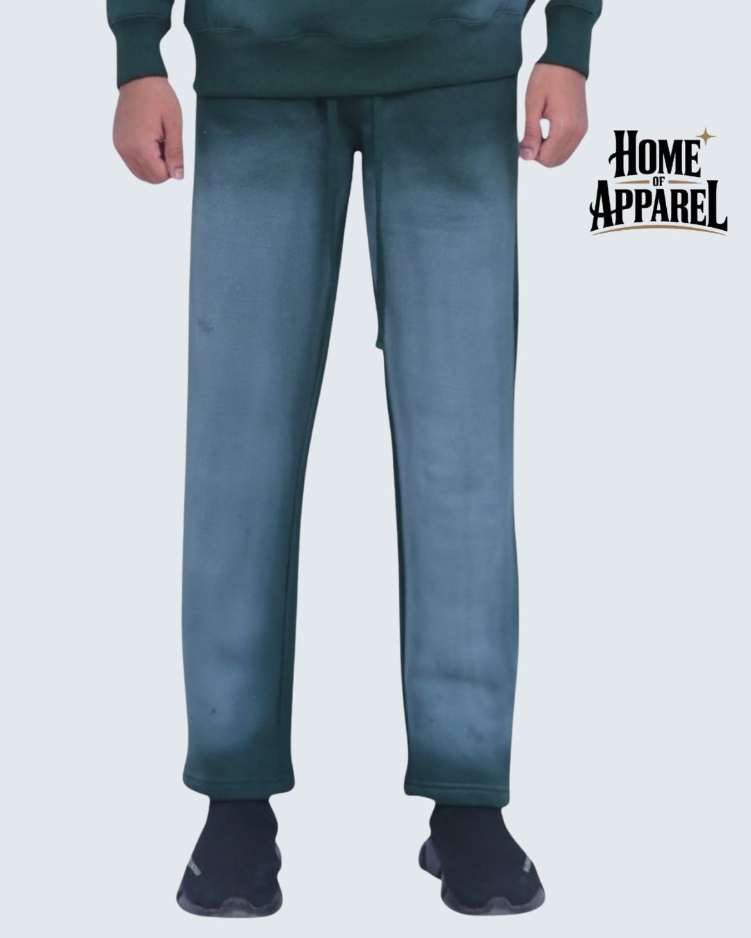 Green Sun Faded Cotton Fleece Pant – Premium Comfort & Style