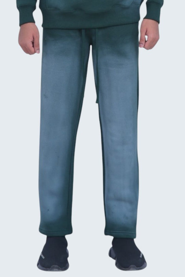 Green Sun Faded Cotton Fleece Pant – Premium Comfort & Style