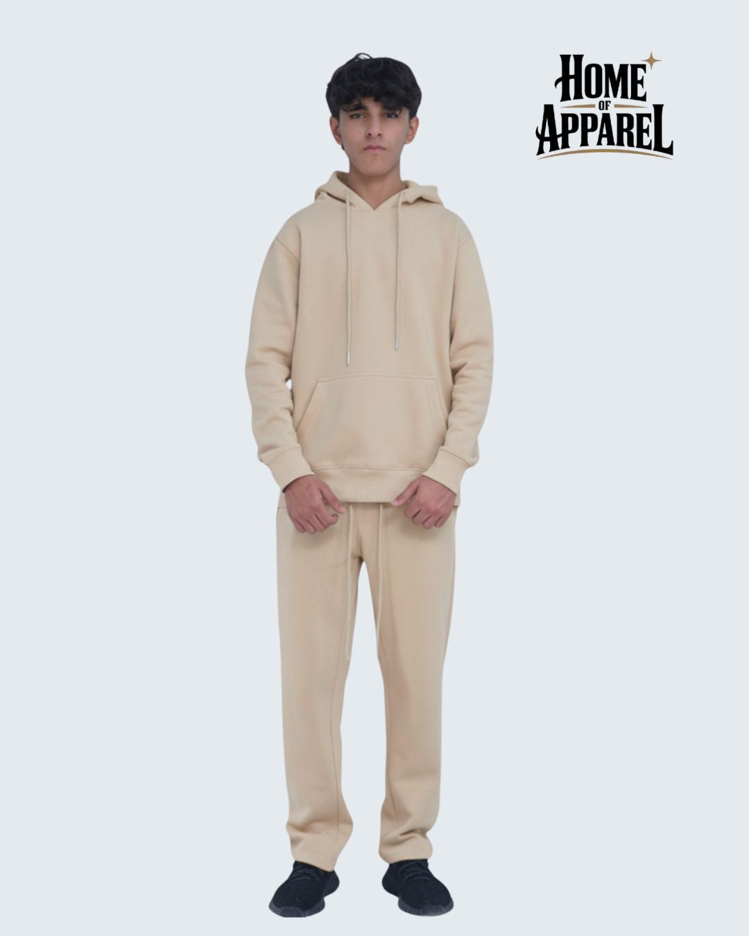 Sand Heavy weight Cotton fleece SweatSuit