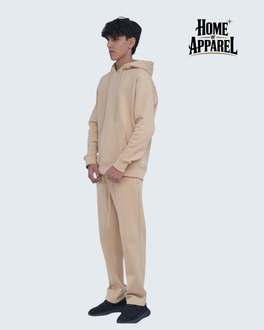 Sand Heavy weight Cotton fleece SweatSuit