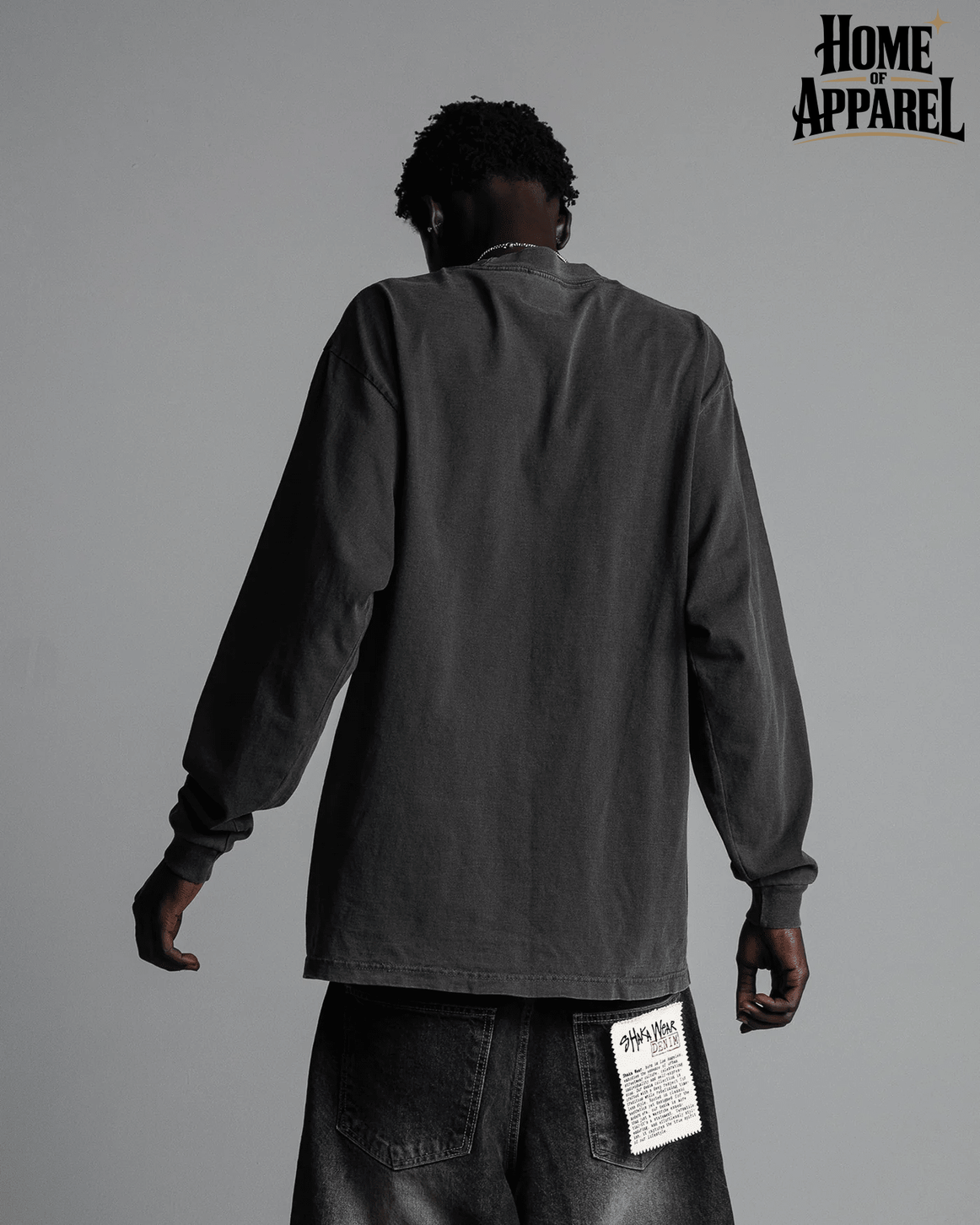 Shaka Wear Max Heavyweight garment-dyed long sleeve T-shirt, image 14