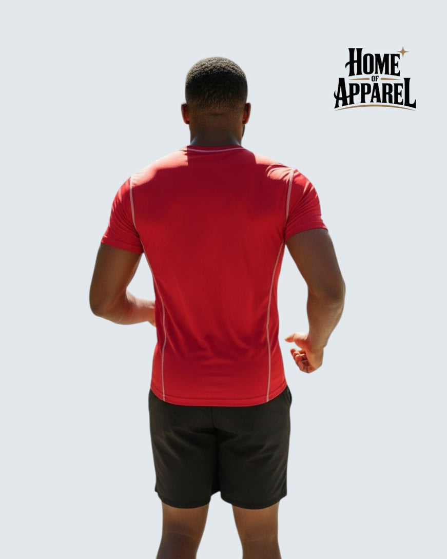 Contrast Stitch Dri Fit Mesh T-Shirt