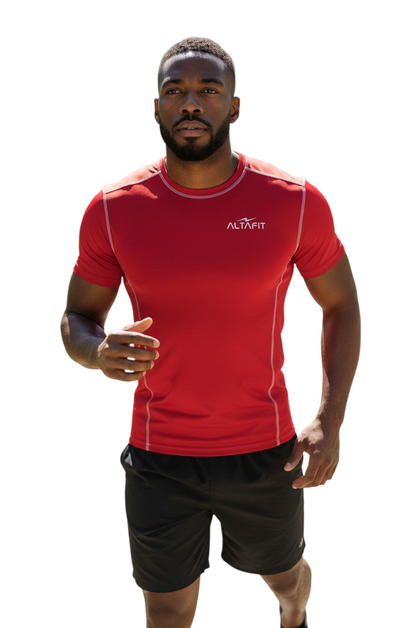 Contrast Stitch Dri Fit Mesh T-Shirt