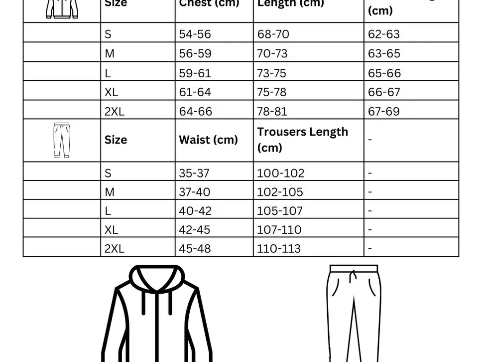 Men’s 380GSM Cotton Fleece SweatSuit Set – 2 Piece Sweatshirt & Sweatpant, Warm Winter Casual Wear