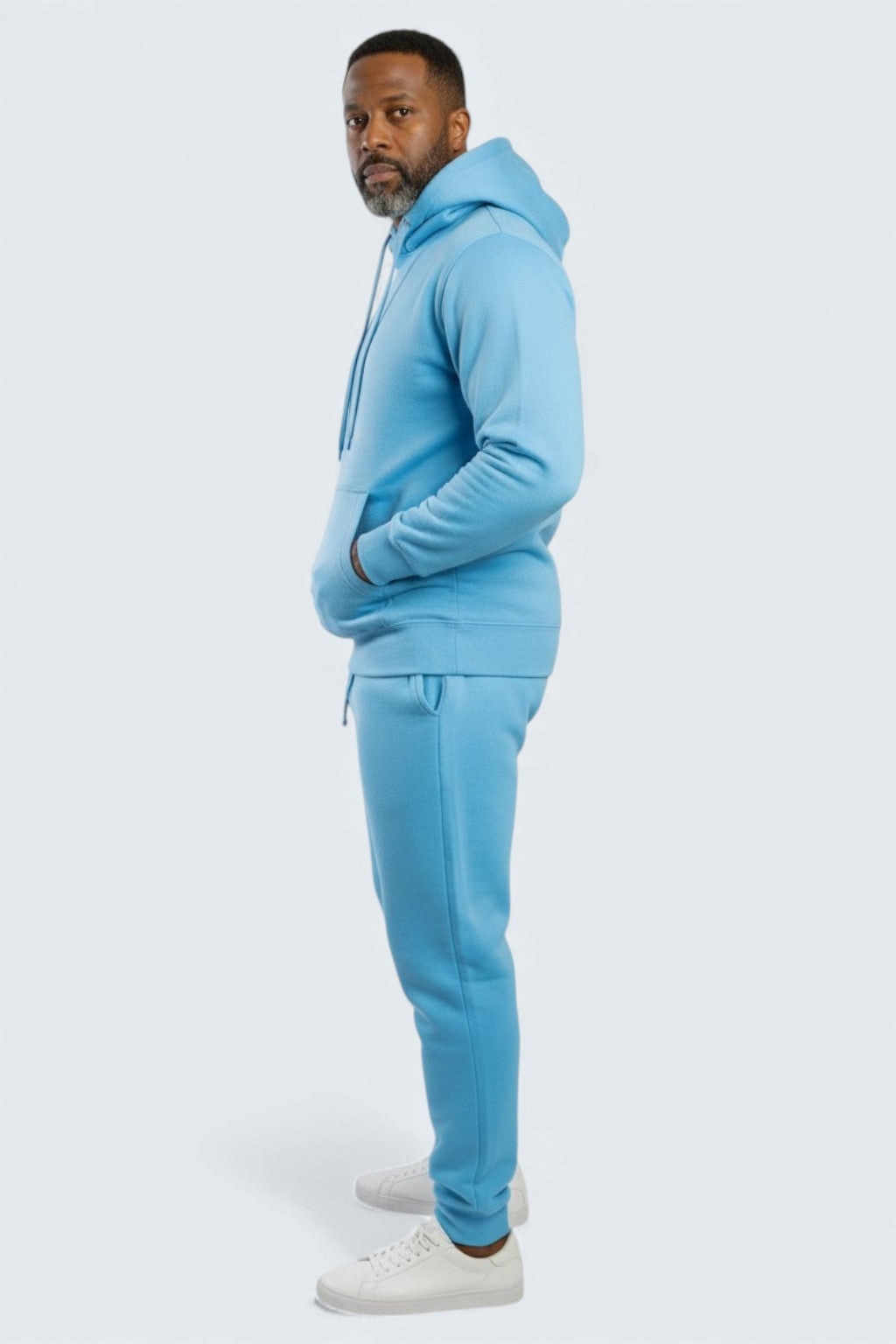 Sky Blue Heavy Blend Fleece SweatSuit