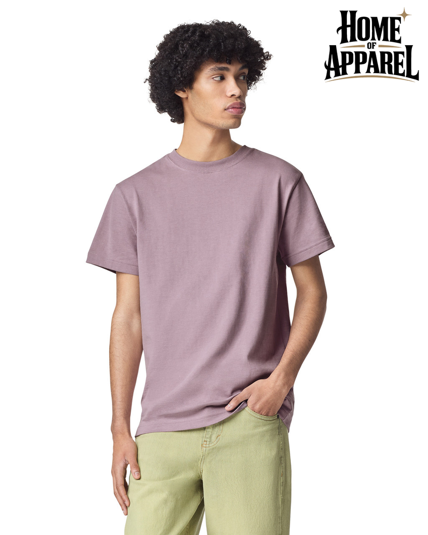 Smokey Violet Unisex American Apparel Super Heavyweight Unisex T-Shirt Front View