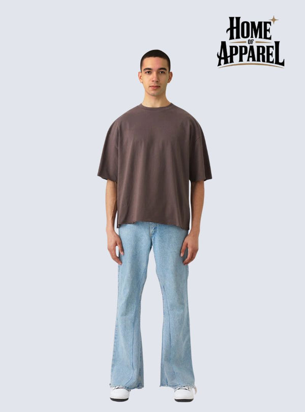 7 OZ Heavyweight Oversized T-Shirt Brown