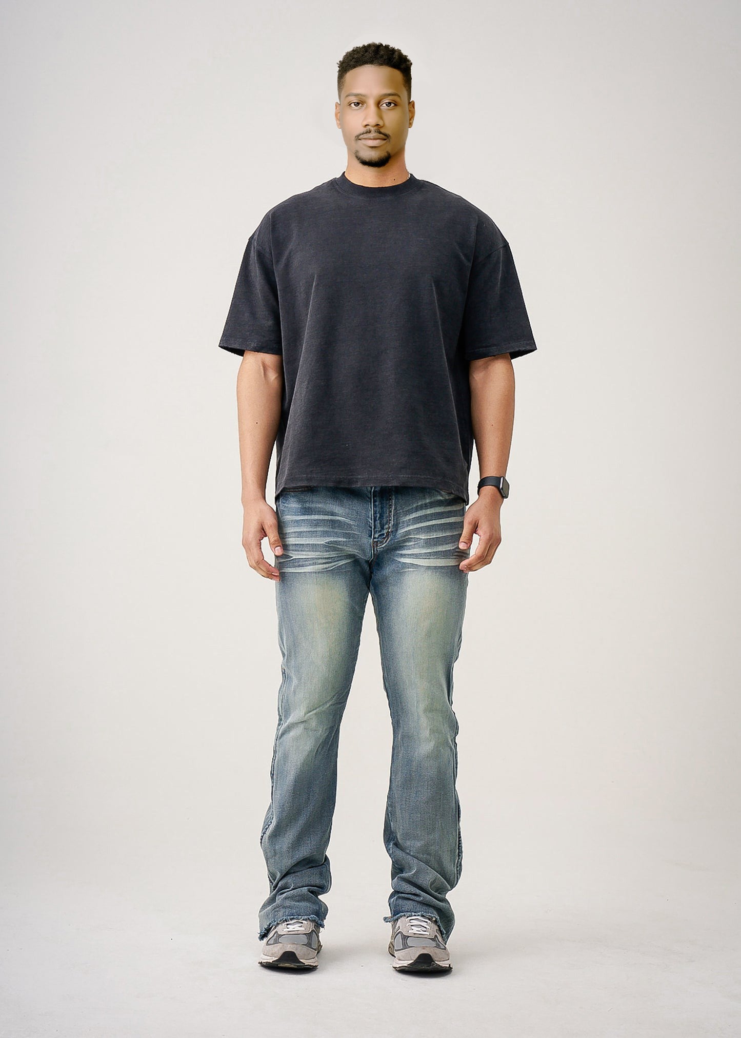 10 OZ Heavyweight Cotton Black T-Shirt