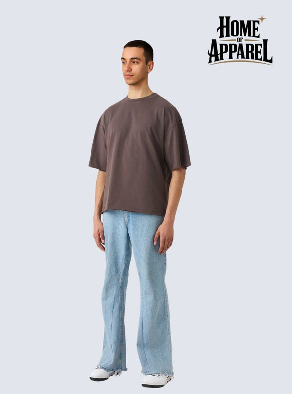 7 OZ Heavyweight Oversized T-Shirt Brown
